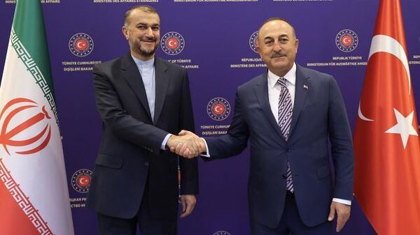 Bakan Çavuşoğlu, İran Dışişleri Bakanı Hüseyin Emir Abdullahiyan  - Sputnik Türkiye