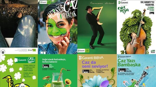 İstanbul Caz Festivali afişleri - Sputnik Türkiye