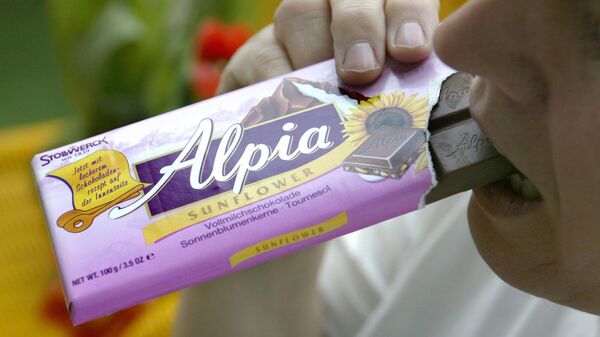 Dünyanın önde gelen çikolata üreticilerinden Barry Callebaut'un satın aldığı Alpia marka çikolata - Sputnik Türkiye