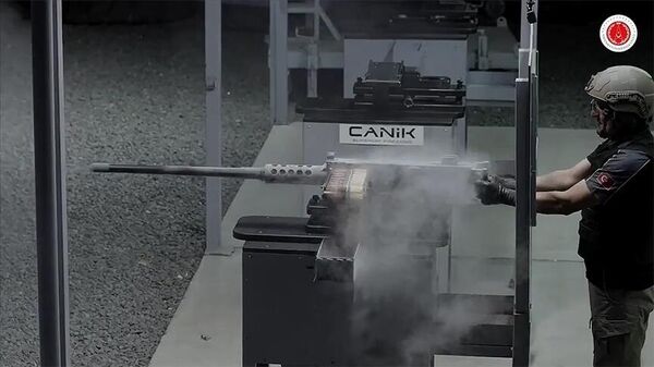 Milli imkanlarla üretilen PMT 12.7 milimetre makineli tüfeğin seri üretimine ilk kez geçildi - Sputnik Türkiye