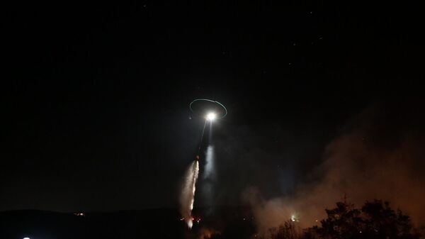 Yarasa denilen gece görüş kameralı helikopter, Susurluk yangın - Sputnik Türkiye