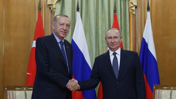 Cumhurbaşkanı Erdoğan ve Rusya Devlet Başkanı Putin  - Sputnik Türkiye
