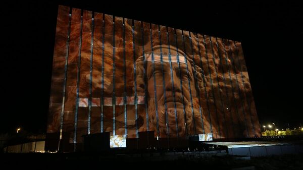 Troya Müzesi'nde '3D Mapping' gösterimi yapıldı - Sputnik Türkiye