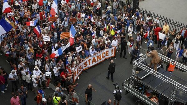 Fransa - Paris - protesto - Sputnik Türkiye