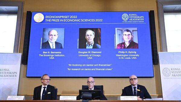 2022 Nobel Ekonomi Ödülü'nü Ben S. Bernanke, Douglas W. Diamond ve Philip H. Dybvig kazandı. - Sputnik Türkiye