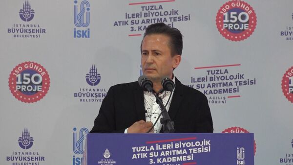 İBB'nin Tuzla su arıtma tesisi açılışında Tuzla Belediye Başkanı Yazıcı'nın konuşmasında gerginlik - Sputnik Türkiye