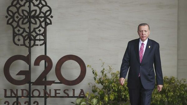 Cumhurbaşkanı Recep Tayyip Erdoğan, Endonezya'nın Bali Adası'nda düzenlenen G20 Liderler Zirvesi'nde - Sputnik Türkiye