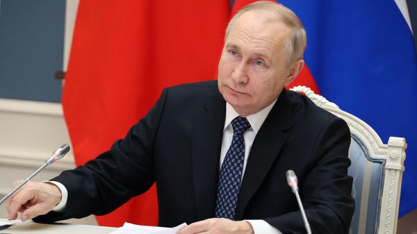 Президент РФ В. Путин провел переговоры с председателем КНР Си Цзиньпином - Sputnik Türkiye