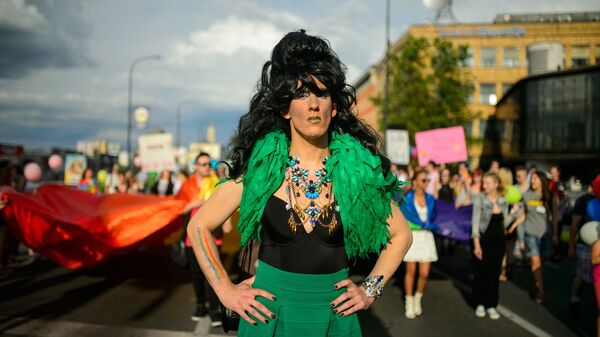 Slovenya'nın başkenti Ljubljana'da LGBTİ Onur Yürüyüşü, 2016 - Sputnik Türkiye