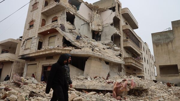 Разрушения после землетрясения в сирийской Сармаде   - Sputnik Türkiye