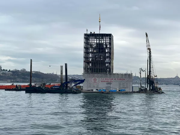 Restorasyonu devam eden Kız Kulesi’nin son hali görüntülendi - Sputnik Türkiye