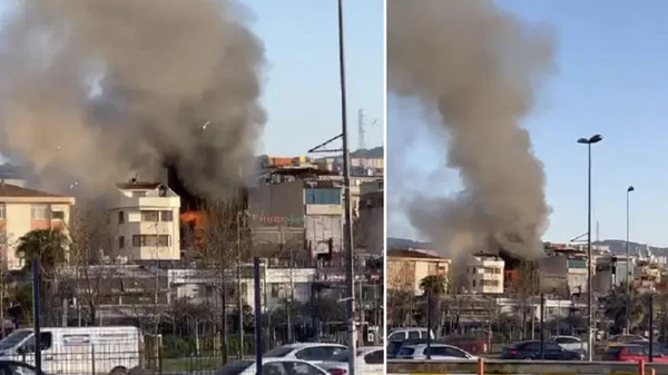 İstanbul Pendik'te 7 katlı bir otelde çıkan yangında 2 kişi yaşamını yitirdi, 2 kişi yaralandı. - Sputnik Türkiye