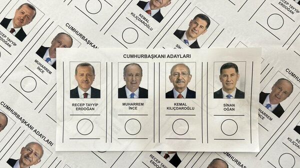 Cumhurbaşlanlığı seçimlerinin oy pusulası paylaşıldı.  - Sputnik Türkiye