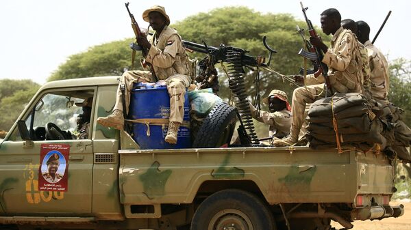 Sudan devleti destekli Hızlı Destek Kuvvetleri (HDK) isimli milis güçleri (Rapid Support Force/RSF) - Sputnik Türkiye