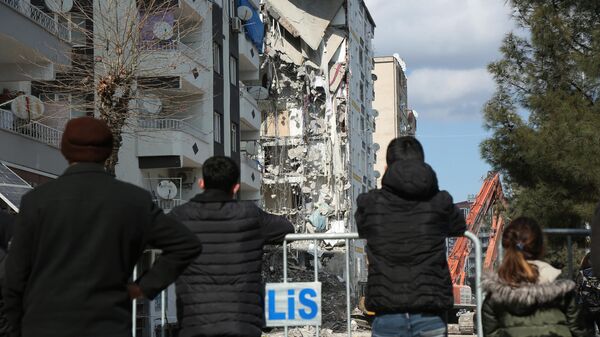 Kahramanmaraş merkezli depremlerde yıkılan evler  - Sputnik Türkiye