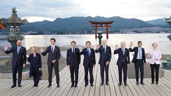 Japonya'nın dönem başkanlığında, ülkenin güneybatısındaki Hiroşima kentinde düzenlenen G7 Zirvesi başladı. - Sputnik Türkiye