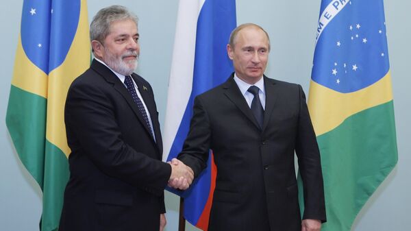 Rusya Devlet Başkanı Vladimir Putin ve Brezilya Devlet Başkanı Luiz Inacio Lula da Silva - Sputnik Türkiye