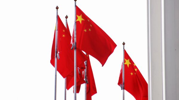 Çin Halk Cumhuriyeti'nin ulusal bayrakları. - Sputnik Türkiye