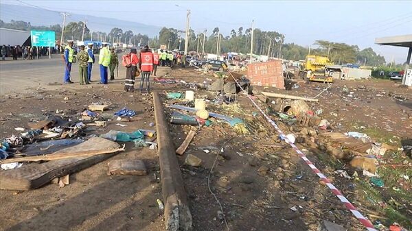 Kenya'nın batısındaki Londiani kasabasında meydana gelen trafik kazasında 51 kişi hayatını kaybetti. - Sputnik Türkiye