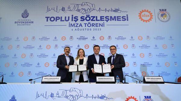 İBB ile DİSK arasında toplu iş sözleşmesi imzalandı - Sputnik Türkiye