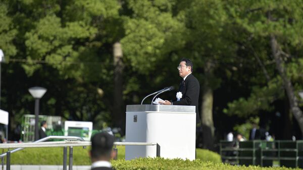 Japon siyasetçiler, Hiroşima'daki törende ABD'yi anmayıp Rusya'dan bahsetti - Sputnik Türkiye
