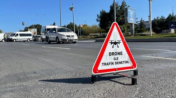  drone destekli trafik denetimi - Sputnik Türkiye