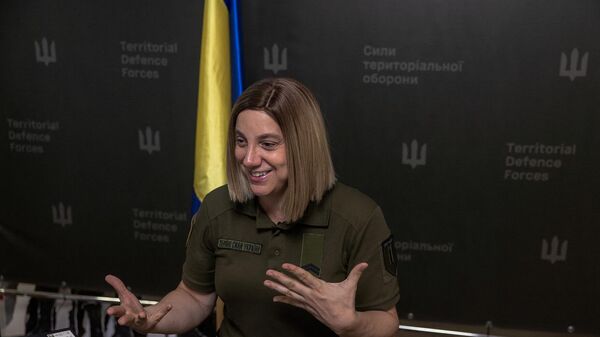 Ukrayna Bölgesel Savunma Kuvvetleri Sözcüsü Sarah Ashton-Chirillo - Sputnik Türkiye