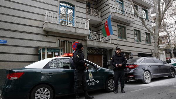  Tahran'daki Azerbaycan Büyükelçiliği - Sputnik Türkiye
