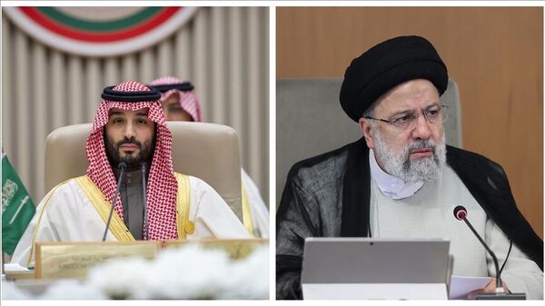  İran Cumhurbaşkanı İbrahim Reisi ve Suudi Arabistan Veliaht Prensi Muhammed bin Selman - Sputnik Türkiye