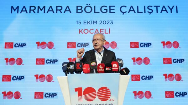 Cumhuriyet Halk Partisi Genel Başkanı Kemal Kılıçdaroğlu, Kocaeli Kartepe’de düzenlenen CHP Yerel Yönetimler Marmara Bölge Çalıştayında konuştu. - Sputnik Türkiye