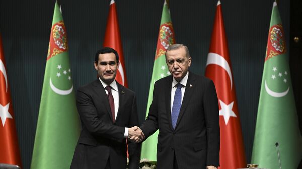 Cumhurbaşkanı Erdoğan, Türkmenistan Devlet Başkanı Berdimuhammedov - Sputnik Türkiye