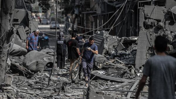 Gazze İsrail bomba - Sputnik Türkiye