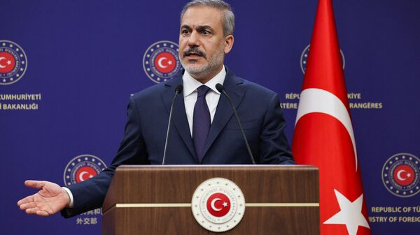 
Türkiye Dışişleri Bakanı Hakan Fidan İran Dışişleri Bakanı Hüseyin Emir Abdullahiyan - Sputnik Türkiye
