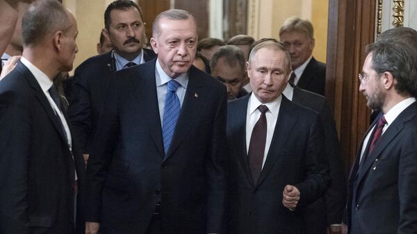 Türkiye Cumhurbaşkanı Recep Tayyip Erdoğan Rusya Putin - Sputnik Türkiye
