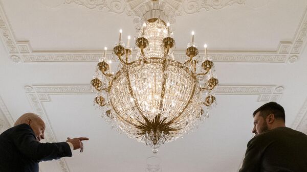 ABD Başkanı Joe Biden Ukrayna Zelenskiy yardım destek Beyaz Saray - Sputnik Türkiye