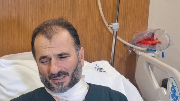 Fatih Camii'nde bıçaklı saldırıya uğraması sonucu hastanede tedavisi devam eden imam Galip Usta - Sputnik Türkiye