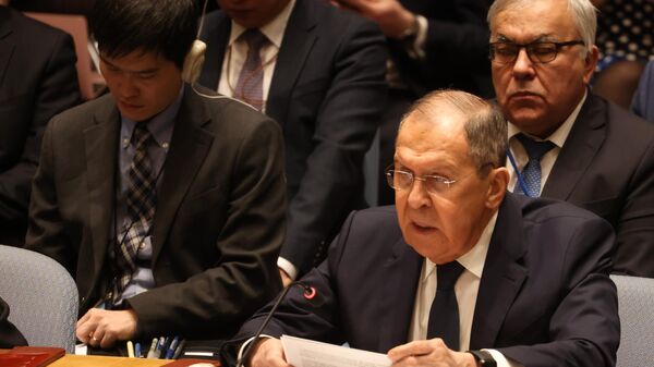 Rusya Dışişleri Bakanı Sergey Lavrov BM'de konuşuyor - Sputnik Türkiye