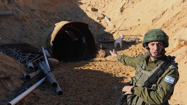 İsrail ordusu Hamas tüneli - Sputnik Türkiye