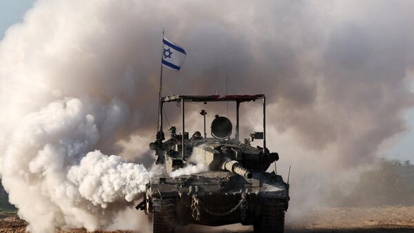 İsrail ordusu tank Gazze Şeridi - Sputnik Türkiye