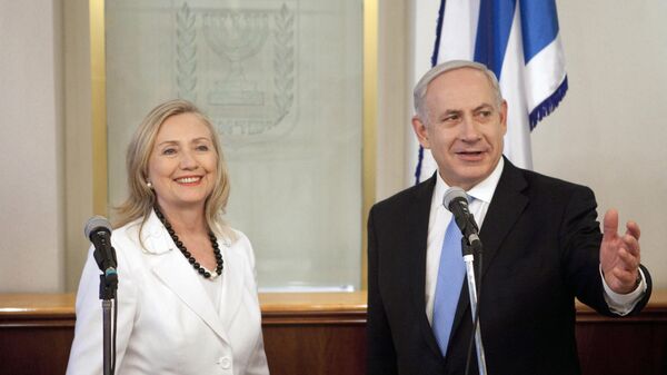 Hillary Clinton  Benyamin Netanyahu - Sputnik Türkiye