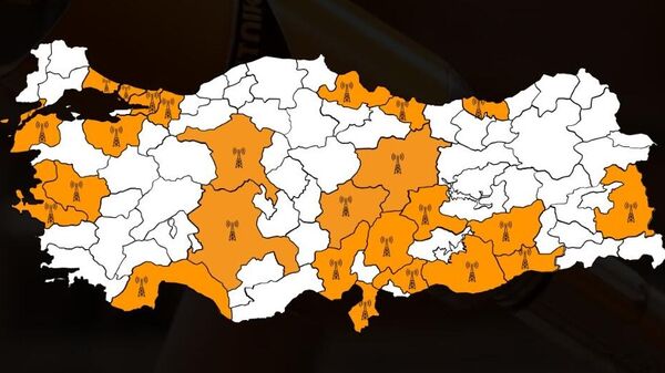 Radyo Sputnik'in yayın yaptığı 24 ilin haritası - Sputnik Türkiye