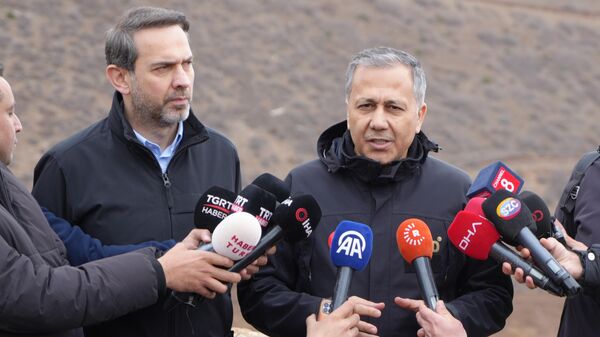  Erzincan’ın İliç ilçesindeki altın madeninde meydana gelen toprak kayması  - Ali Yerlikaya - Sputnik Türkiye