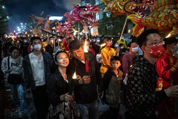 Meşale Festivali'nden bazı kareler (John Ricky - Anadolu Ajansı ) - Sputnik Türkiye