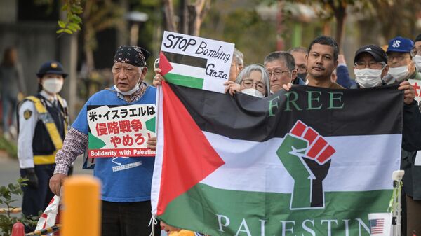 Japonya’da Gazze Şeridi'ne destek gösterileri - Sputnik Türkiye