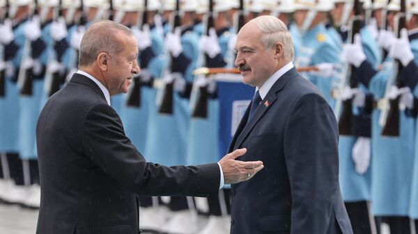 Cumhurbaşkanı Recep Tayyip Erdoğan Belarus lideri Lukaşenko - Sputnik Türkiye