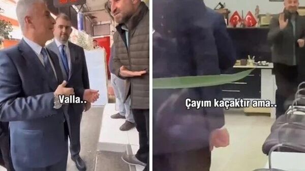 Ticaret Bakanı'na kaçak çay ikram etti - Sputnik Türkiye