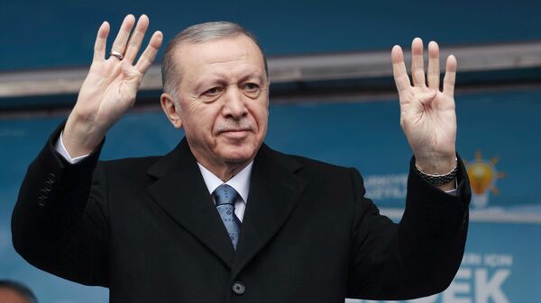 Cumhurbaşkanı ve AK Parti Genel Başkanı Recep Tayyip Erdoğan, partisinin Şanlıurfa mitingine katıldı - Sputnik Türkiye
