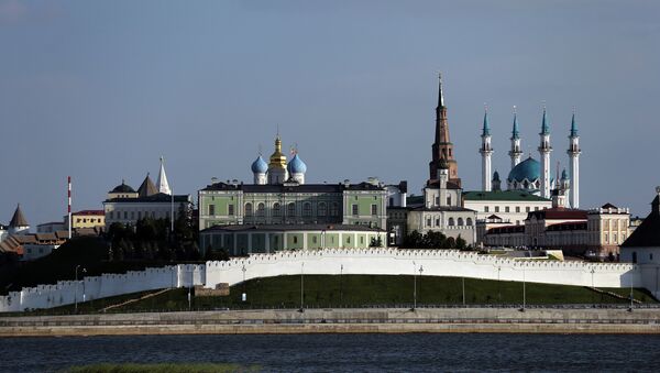 Kazan manzarası. Kazan kremlin - Sputnik Türkiye