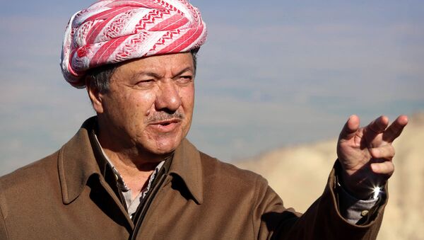 Irak Kürt Bölgesel Yönetimi Başkanı Mesud Barzani - Sputnik Türkiye
