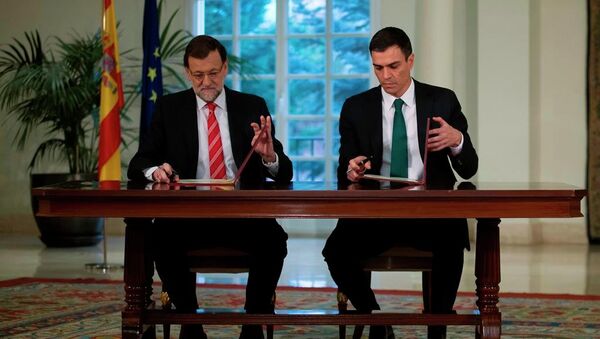 İspanya Başbakanı Mariano Rajoy-PSOE lideri Pedro Sanchez - Sputnik Türkiye